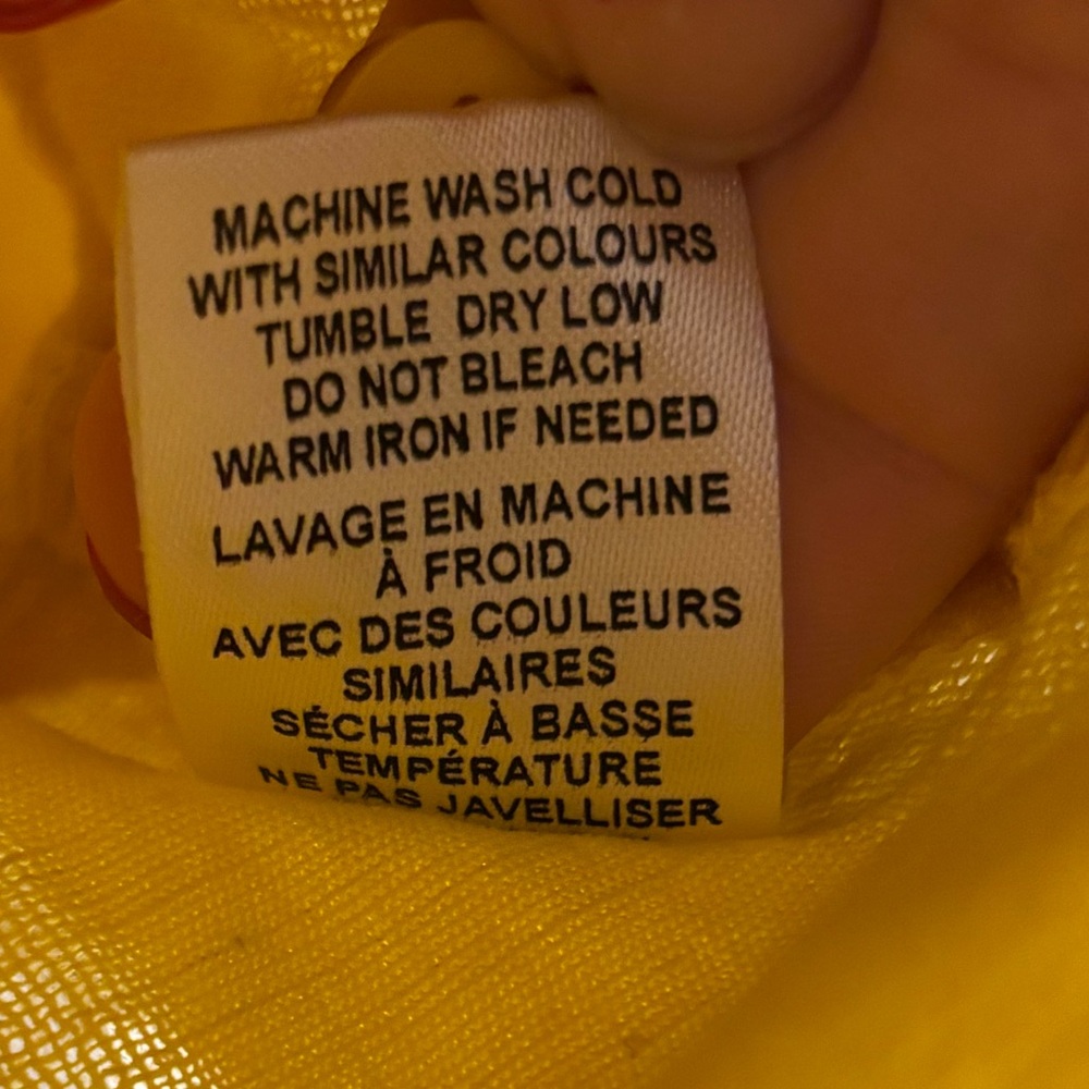 Solid & Striped Yellow Striped Cropped Short Slee… - image 7